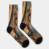 Tree Bark Texture Cool einzigartig Socken (Rechts)
