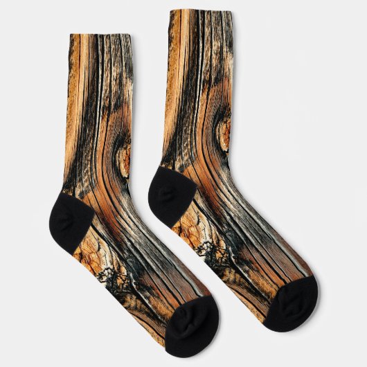 Tree Bark Texture Cool einzigartig Socken (Rechts)