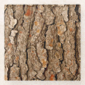 Tree Bark Texture Glasuntersetzer (Vorderseite)