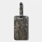 Tree Bark Textured LUGGAGE TAG Gepäckanhänger (Rückseite vertikal)