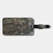 Tree Bark Textured LUGGAGE TAG Gepäckanhänger (Rückseite horizontal)