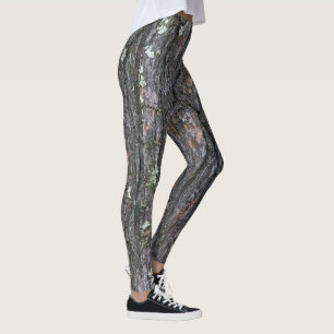 Tree Bark Tree Foto Print Leggings