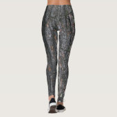 Tree Bark Tree Foto Print Leggings (Rückseite)
