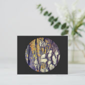 Tree Bark Yin Yang Postcard Postkarte (Stehend Vorderseite)