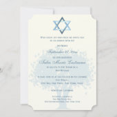 Tree Bat Mitzvah Silhouette Einladung (Vorderseite)