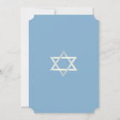 Tree Bat Mitzvah Silhouette Einladung (Rückseite)