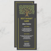 Tree Bird, Restaurant Slimline Menü Menükarte (Vorne/Hinten)