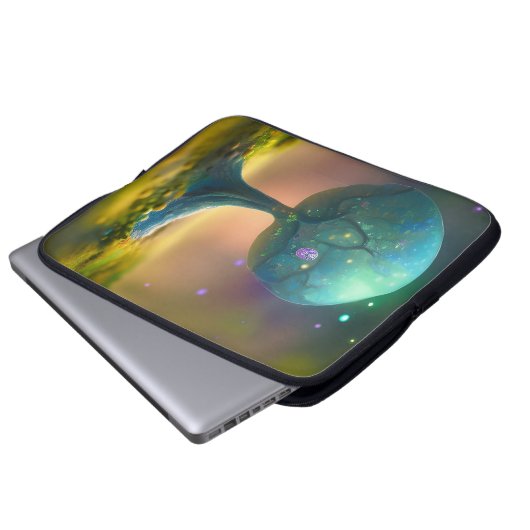 Tree Birth AI Art Laptopschutzhülle (Vorne Knopf)