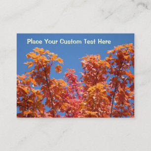 Tree Blätter Blue Sky Business Cards Sondercharakt Visitenkarte