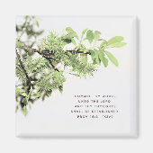 Tree Blätter Foto Bible Verse Magnet (Vorne)