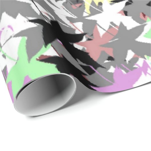 TREE-BLÄTTER GESCHENKPAPIER (Rolleneckpunkt)