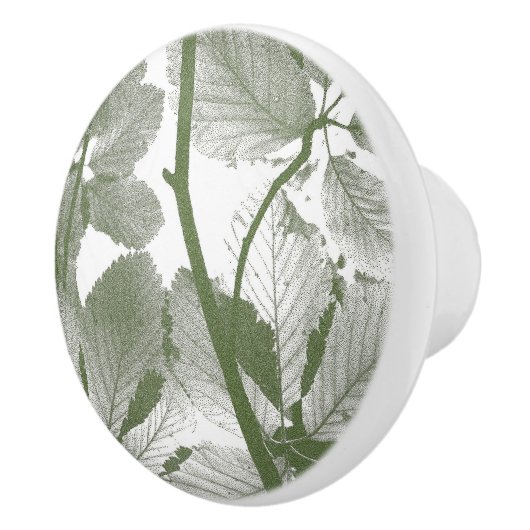 TREE-BLÄTTER KERAMIKKNAUF (Rechts)