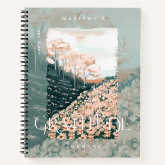 Tree Blossom Field Personalisiert Dankesblatt Notizblock (Vorderseite)