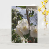 Tree Blossom Personalisiert 90. Geburtstag Karte (Gelbe Blume)