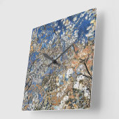 TREE BLOSSOM QUADRATISCHE WANDUHR (Winkel)