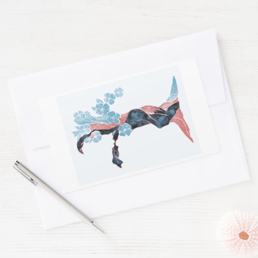 Tree Blossom Rechteckiger Aufkleber (Umschlag)