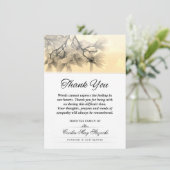 Tree Blossom Vielen Dank Beileid Beerdigungsausdru Dankeskarte (Stehend Vorderseite)