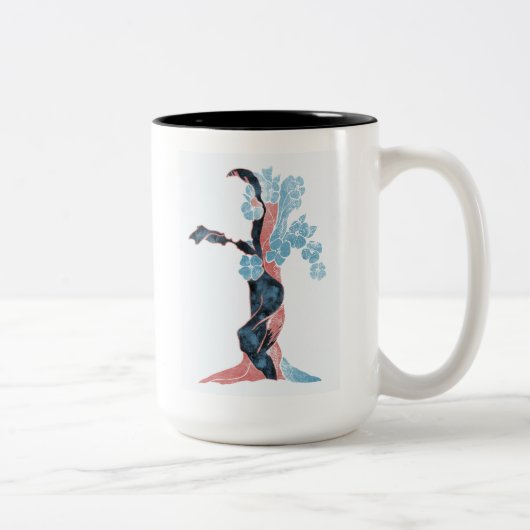 Tree Blossom Zweifarbige Tasse (Rechts)