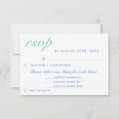 Tree Blue Moon Night Chalkboard Menü RSVP Card (Vorderseite)