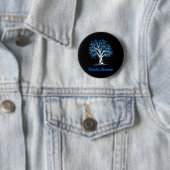 Tree Blue Ribbon Diabetes Awareness Button (Beispiel)