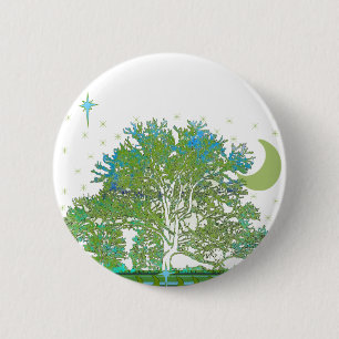 Tree Blues Button