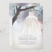 Tree-Brautparty | Hochzeitskleid Einladung (Vorne/Hinten)