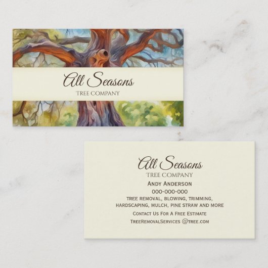 Tree Business Card Visitenkarte (Vorne/Hinten)