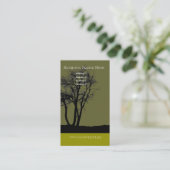 Tree Business Card Visitenkarte (Stehend Vorderseite)