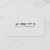 Tree Business Card Visitenkarte (Rückseite)