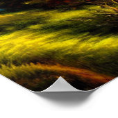 Tree by the Ocean at Sunset Poster (Ecke)