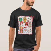 Tree Cake Gingerbrot Weihnachten Ho Ho Funny Santa T-Shirt (Vorderseite)