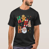 Tree Cake Gingerbrot Weihnachten Ho Ho Funny Santa T-Shirt (Vorderseite)