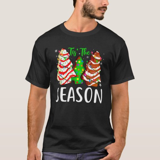 Tree Cakes Debbie-Becky-Jen Little Tis' The Season T-Shirt (Vorderseite)