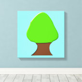 Tree Canvas Print Leinwanddruck (Insitu (Holzboden))