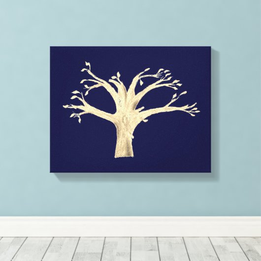 Tree Canvas Print Leinwanddruck (Insitu (Holzboden))