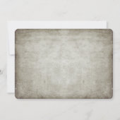 Tree Carved Heart Rustic and Vintage Wedding Einladung (Rückseite)