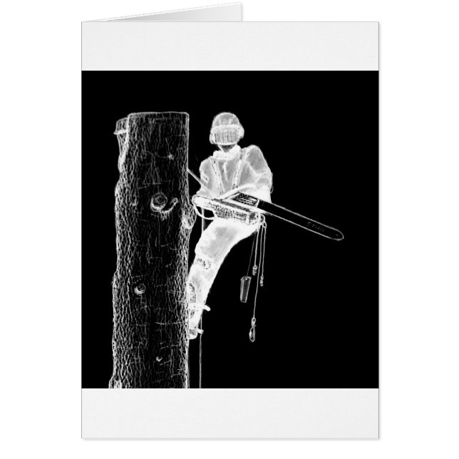 Tree Chirurg Arborist am Werk zur Zeit Chainsaw (Vorne)