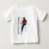 Tree Chirurg Arborist am Werk zur Zeit Chainsaw Baby T-shirt (Vorderseite)