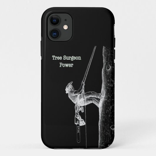 Tree Chirurg Arborist am Werk zur Zeit Chainsaw Ca Case-Mate iPhone Hülle (Rückseite)
