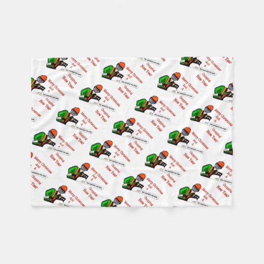 Tree Chirurg Arborist am Werk zur Zeit Chainsaw Fleecedecke (Vorderseite (Horizontal))