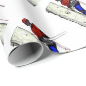 Tree Chirurg Arborist am Werk zur Zeit Chainsaw Geschenkpapier (Rolleneckpunkt)