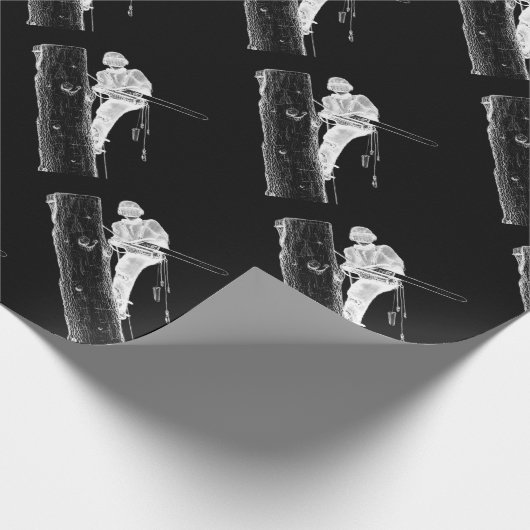 Tree Chirurg Arborist am Werk zur Zeit Chainsaw Geschenkpapier (Ecke)