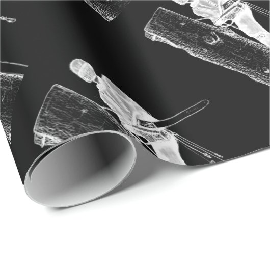 Tree Chirurg Arborist am Werk zur Zeit Chainsaw Geschenkpapier (Rolleneckpunkt)