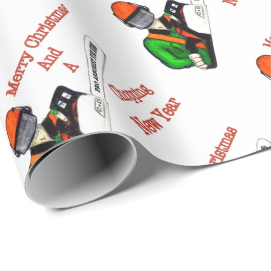 Tree Chirurg Arborist am Werk zur Zeit Chainsaw Geschenkpapier (Rolleneckpunkt)