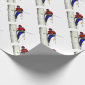 Tree Chirurg Arborist am Werk zur Zeit Chainsaw Geschenkpapier (Ecke)
