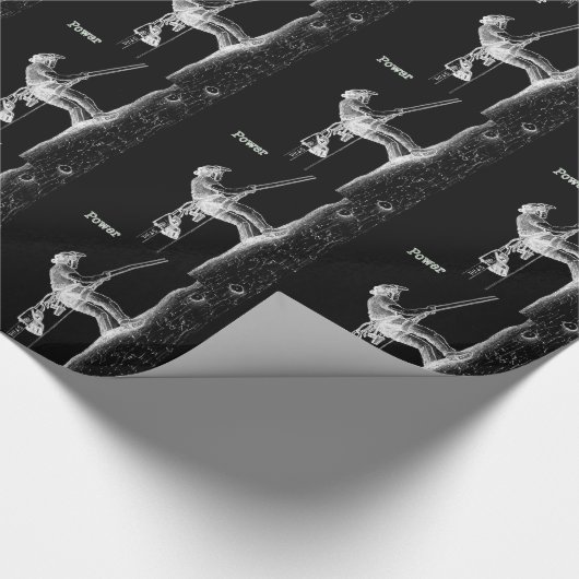 Tree Chirurg Arborist am Werk zur Zeit Chainsaw Geschenkpapier (Ecke)