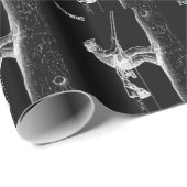 Tree Chirurg Arborist am Werk zur Zeit Chainsaw Geschenkpapier (Rolleneckpunkt)