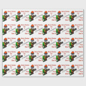 Tree Chirurg Arborist am Werk zur Zeit Chainsaw Geschenkpapier (Flach)