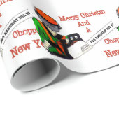 Tree Chirurg Arborist am Werk zur Zeit Chainsaw Geschenkpapier (Rolleneckpunkt)