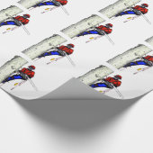 Tree Chirurg Arborist am Werk zur Zeit Chainsaw Geschenkpapier (Ecke)